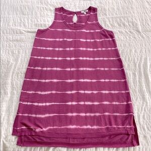 Sonoma Pink and White Tie-Dye Swim Coverup